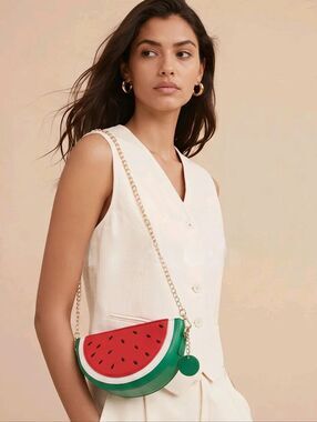 ☔️🔸️NWT Watermelon Slice Crossbody Purse